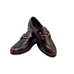 Classic Horsebit Loafers in Rich Brown Leather SH-0023BR