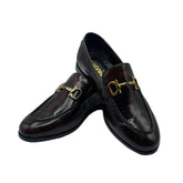 Elegant Brown Horsebit Loafers SH-0024BR