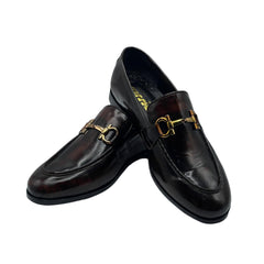 Elegant Brown Horsebit Loafers SH-0024BR