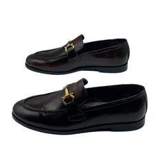 Elegant Brown Horsebit Loafers SH-0024BR