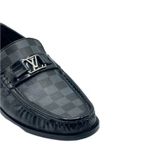Luxury Black Patterned Loafers SH-0025BL