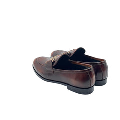 Classic Horsebit Loafers in Rich Brown Leather SH-0023BR