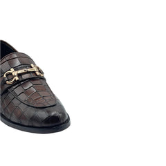 Custom Crocodile Pattern Loafers SH-0019BR