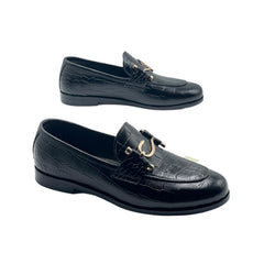 Black Horsebit Loafers SH-0021BL
