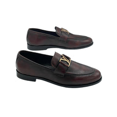 Rich Brown Buckle Loafers SH-002BR