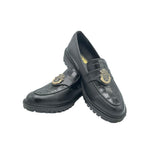 Black Emblem Loafers SH-0017BL