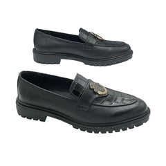 Black Emblem Loafers SH-0017BL