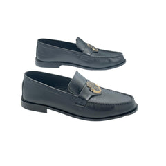 Black Crest Loafers SH-0011BL