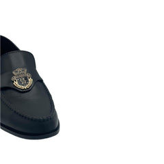 Black Crest Loafers SH-0011BL