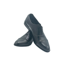 Black Leather Oxford Shoes SH-004BL