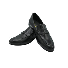 AZARMAN Black Penny Loafers SH-009BL