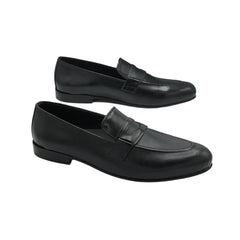 AZARMAN Black Penny Loafers SH-009BL