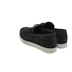 Louis Vuitton Black Suede Loafers SH-006BR