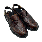 Dark Brown Croc Peshawari SD-501BR
