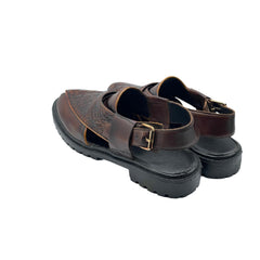 Dark Brown Croc Peshawari SD-501BR
