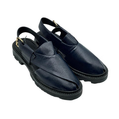Navy Blue Peshawari Chappals SD-508BU