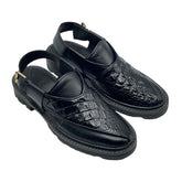 Black Croc Patent Peshawari SD-502BL