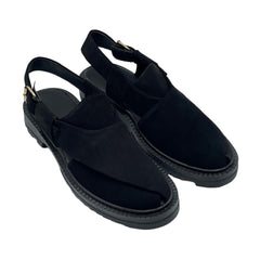 Black Suede Peshawari SD-506BL