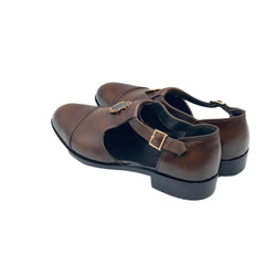 Brown Emblem Sandals SD-516BR