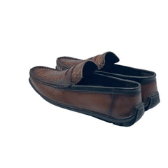 Tan Crocodile Loafers LF-0022BR