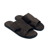 Chocolate Suede Slides SLP-0052BR