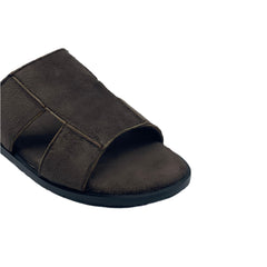 Chocolate Suede Slides SLP-0052BR