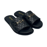 Gucci Black Quilted Slides SLP-0061BL