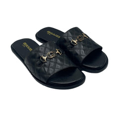 Gucci Black Quilted Slides SLP-0061BL