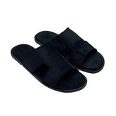 Black Suede Slides SLP-0051BL