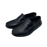 Black Embossed Loafers LF-0025BL