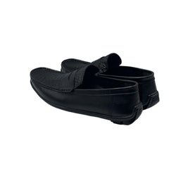 Black Embossed Loafers LF-0025BL