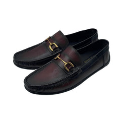 Burgundy Bit Loafers LF-0039BR