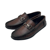 Brown Gancini Loafers LF-0028BR