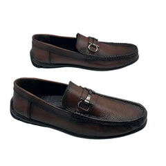 Brown Gancini Loafers LF-0028BR