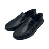 Black Textured Loafers LF-0024BL