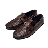 Brown Crocodile Loafers LF-0020BR