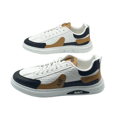 White & Brown Fashion Sneakers JG-101WT