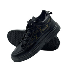 Black Designer Sneakers JG-102BL