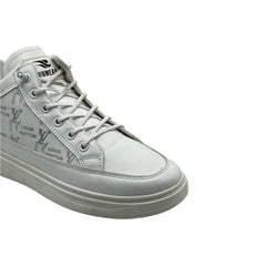 White Monogram Sneakers JG-102WT