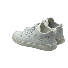 White Monogram Sneakers JG-102WT