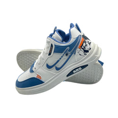 White & Blue Fashion Trainers JG-105BU