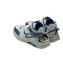 White & Blue Fashion Trainers JG-105BU