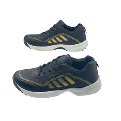 Charcoal & Gold Sports Grippers JG-106BL