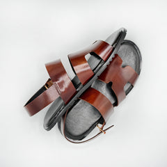 Artisan Leather Strappy Sandals 001124