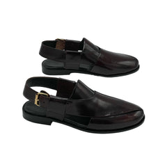 Brown Leather Peshawari Chappals SD-525BR